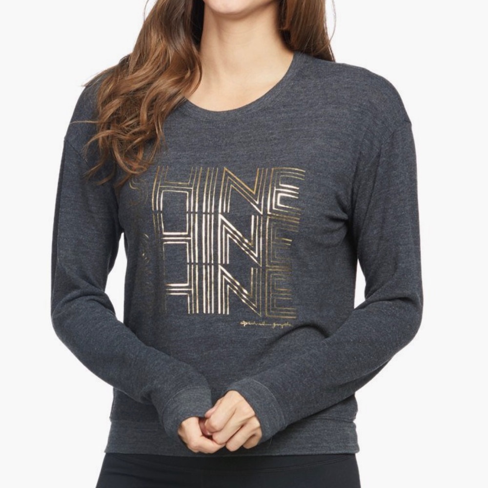 Spiritual Gangster Dark Gray Shine Sweater